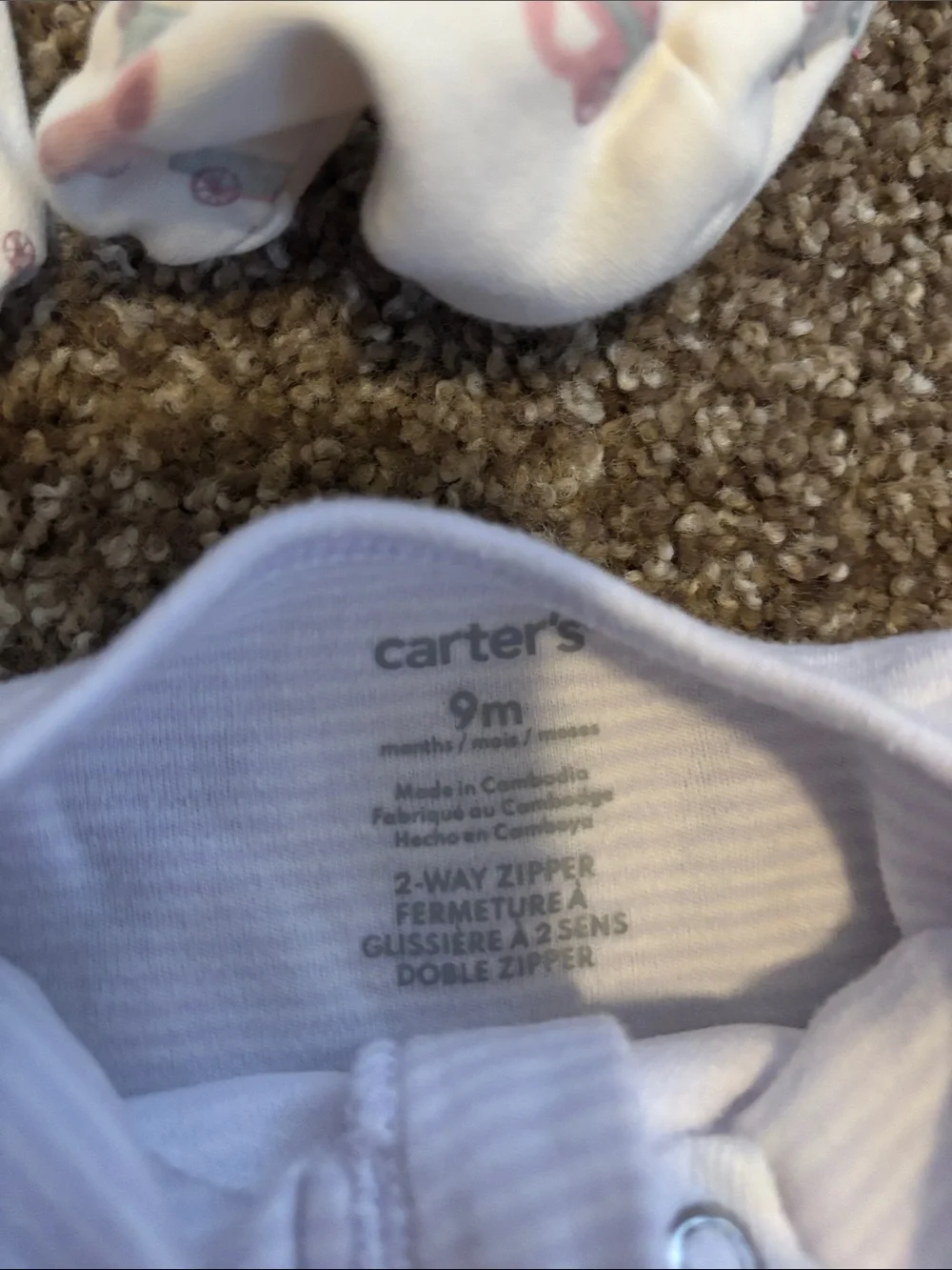 Carter's Baby Girl Footie Sleepers - Pink, Cream, Blue, Green, Lavender